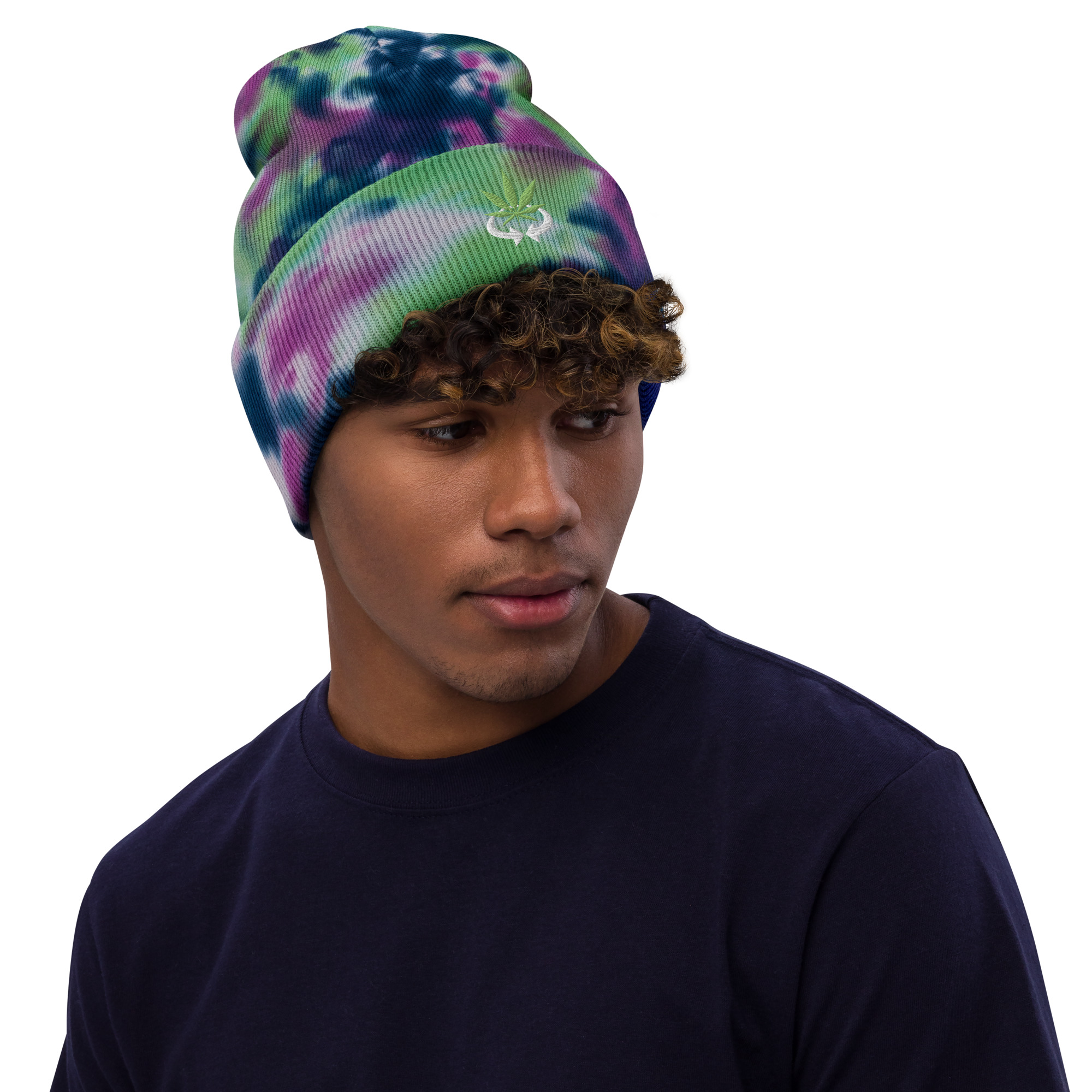 WC Logo Tie-Dye Beanie - Image 2